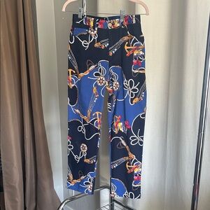 Vintage Ralph Lauren Navy Rope & Compass Print Pants